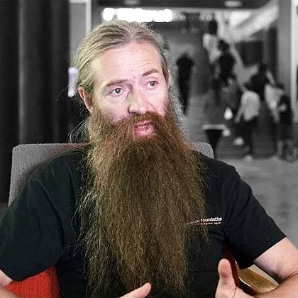 Portrait of Aubrey de Grey, PhD